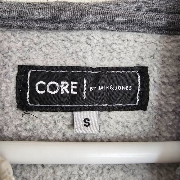 Jack Jones Men's Clay Sweat Grey Zip up Hoodie, S, 4 Front Pocket (2 Zip) - Picture 4 of 13